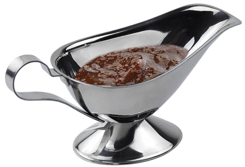 Salsera De Acero Inoxidable - Salsera Térmica Con Mango, Cuencos Para Salsas, Jarra Para Nata, Salsa De Acero Inoxidable Para Salsas Térmicas, Jarra Para Salsa, Natillas O Crema