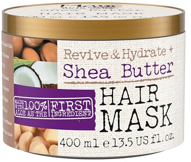 Maui Moisture Revive & Hydrate Shea Butter Hair Mask (400ml) feuchtigkeitsspendende Haarmaske für trockenes, geschädigtes Haar mit cremiger Sheabutter