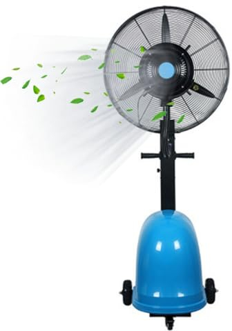 Lata de alta potencia que agrega manualmente un ventilador de pulverización de agua, ventilador de pulverización Industrial con ventilador frío, ventilador de nebulización de alta potencia, viento súp