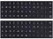 Protezione per Tastiera, 2 Pezzi Adesivi Tastiera, Lettere Adesive Adesivi per Tastiera Compatibile con Mac, Hp, Dell, Asus, Lenovo Computer Portatili e Desktop
