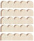 Threehoney Unlackierte dekorative Holzleiste, gewellter Rand, dekorative Holzleiste, niedliche DIY-Zierleiste für Zuhause, Wandschrank, Regal und Fenstertür, 12 Stück, 40 x 8 cm