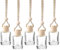 5 Pcs Air Freshener, Bottles,Refillable Perfume Essential Oil Diffuser Empty Glass Car Hanging Diffuser for Car Home Office,5ml