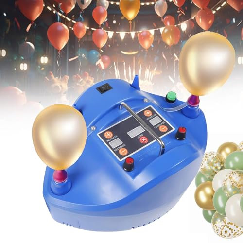 MTTXY 1200W Electric Balloon Pump, Dual Nozzle Balloon Inflator with Intelligent Timing & Quantitative Control for Birthday Parties, Parties, Wedding Parties