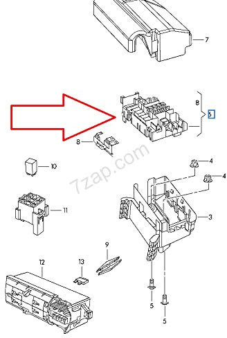 Passend für VW Jetta Vi 162 163 Sicherungskasten 5C0937819K Original