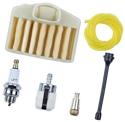 Pexorin Kit di riparazione del tubo flessibile del filtro dell'aria e del filtro dell'olio combustibile, for motosega Husqvarna 362 365 371 372 372XP con parti di ricambio for candele candela di accen