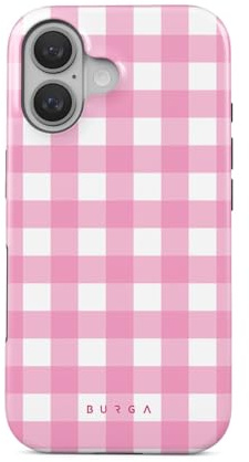 BURGA Custodia Unisex per iPhone 16 – Design Ibrido a Doppio Strato con TPU Antiurto e Superficie Esterna Resistente, Finitura Antigraffio e Bordo Rialzato per Protezione Schermo e Uso Quotidiano