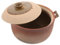Cabilock Cocotte en Terre Cuite avec Poignée Casserole Antiadhésive pour Ragoût et Soupe Ustensiles Cuisine 2,5L Maison Multifonctionnelle Couvercle