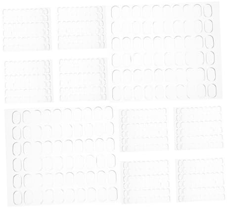 PLAFOPE 600pcs Transparent Double-sided Adhesive Tape Stickers for Walls Photos Posters Strong Clear Glue Tabs for Home Decor Office Crafts Easy Peel and Stick Hold