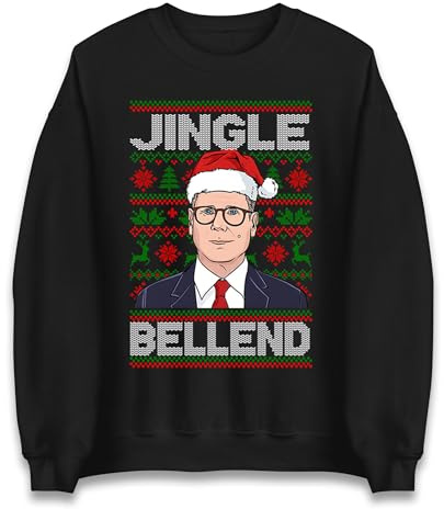 Keir Starmer Christmas Jumper, Ugly Rude Sweatshirt, Xmas Festive Gift Top