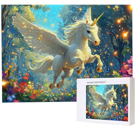 Jigsaw Puzzles für Erwachsene 1000 Teile, Herausforderndes Rätsel, Clevere Rätsel, Puzzlespiele für Die Ganze Familie, Geschenke für Frauen, Geschenke für Männer, Thema: (Einhorn) n-182