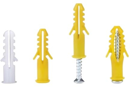 Tornillos y tacos para fijación en huecos, Set Tornillos Y Tacos Multicolor M6-M12 50uds(Wit,M12)