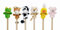Goki Toys PURES 15418 - Fingerpuppen, 6 Stück