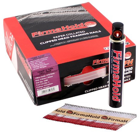 FirmaHold 3.1 x 90mm FirmaGalv Straight Framing Nails & Gas (2200)