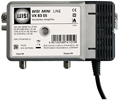 WISI VX 83 0S Hausanschluss verstärker, 1 GHz, Silber