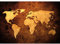 Runa Art Papier peint intissé Carte antique du monde 352 x 250 cm Toison Mur XXL Tableaux Muraux Tapisserie Photo Décoration Murale Salon Chambre orange Brun 9015011c