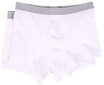 HANRO Men's Cotton Essentials 2-Pack Boxer Brief, White, Large