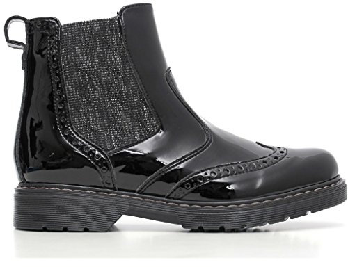 Nero Giardini Junior Tronchetto Stile Inglese in Vernice Ragazza A631802F - 100 (31, Diamond Nero)