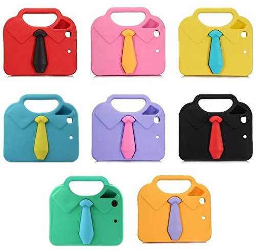 Cute iPad Mini 1 2 3 4 custodia – [antiurto, Drop Protection, heavy duty] morbido non tossico bambini EVA case con maniglia e supporto – Inpay Orange