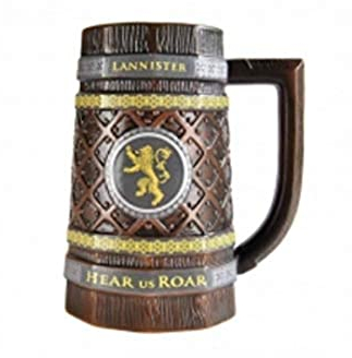 Jarra Juego de Tronos Lannister - Jarra Lannister, 900ml - Taza medieval - Jarra cerveza - Juego de Tronos merchandising - Licencia oficial