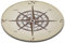 LB Round Area Rug Spielmatte, Segeln, Kompass, Wohnzimmer Schlafzimmer Badezimmer Küche Kinder- / Babyzimmer Weiche Teppich Bodenmatte Home Decor, 80x80CM