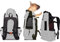 WLDOCA Confortevole Borsa per Cani Zaino per Cani E Gatti per Outdoor Escursione Pieghevole per Viaggio in Treno Trasportino per Animali Domestici,Gray