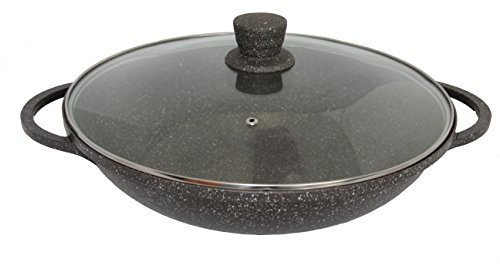 rukauf Wok antiadherente HQ de 32 cm, mármol, granito, revestimiento de cerámica, Kasan, Kazan Asia