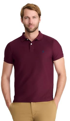 IZOD Herren Advantage Performance Short Sleeve Polo Shirt Polohemd, Feige, XL