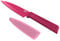 Kuhn Rikon Colori+ Non-Stick Straight Paring Knife with Safety Sheath, 19 cm, Fuchsia