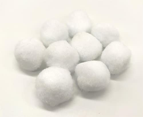 DARO DEKO Schneebällchen Weiß Ø4cm 9 Stück - Streudeko Schneeball