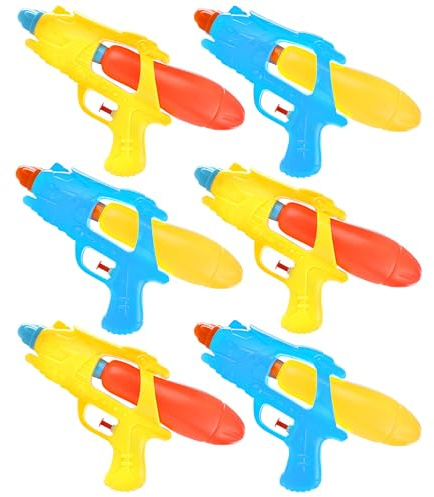 Sommer Wasserpistole für Kinder – Kleine Wasserpistole 10 x 5.5 / 26cm x 14cm – Wasserpistole Pool Blaster Wasserpistole für Kinder für den Sommer – Pool Beach Party Wasserpistolen (6 Stück)