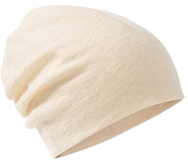 Villand 100% Merinowolle Mütze für Damen und Herren mit Geschenkbeutel, doppellagige Skimütze, gestrickte Wollmütze für den Winter (Weiß)