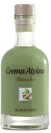 Marzadro Crema Alpina - Pistacchio (Pistazie) 0,2 | Feiner Sahnelikör aus dem Trentino mit samtigem Pistaziengeschmack – ideal als Digestif oder Geschenk