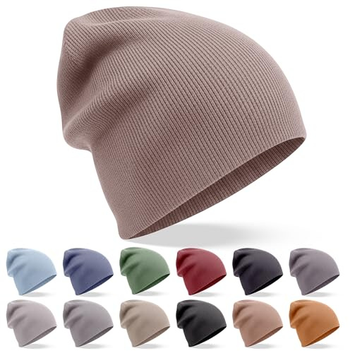 yanopurna Kaschmir Mütze – Handgewebte Mütze aus 100% Kaschmirwolle für Damen & Herren – Unisex Beanie, weiche Wintermütze, Hergestellt in Nepal