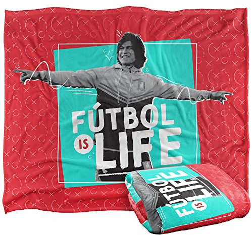 LOGOVISION TED Lasso Silky Touch Kuscheldecke, superweich, 152 x 127 cm