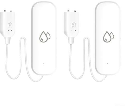 para Tuya Smart Home - Detector de sensor de inmersión de fugas de agua con WiFi, alarma de bajo nivel de agua, monitoreo de aplicación Smart Life