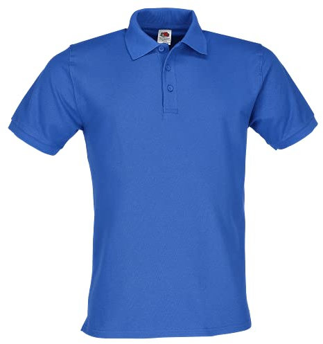 Fruit of the Loom Premium Polo + Free MyShirt Fabric Bag, Colour: Royal, XL