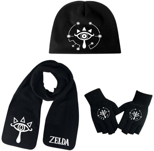 3 Stück Schal & Strickmütze & Handschuhe, Herbst Und Winter Warmes Set, Weich Und Bequem Hautfreundlich Für Kinder Studenten Unisex