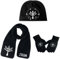 3 Stück Schal & Strickmütze & Handschuhe, Herbst Und Winter Warmes Set, Weich Und Bequem Hautfreundlich Für Kinder Studenten Unisex