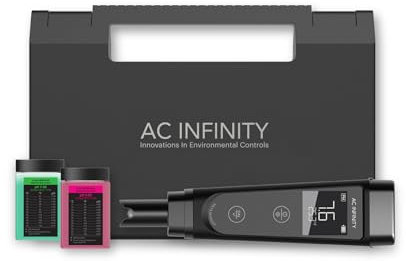 AC Infinity pH Meter Kit, Hochpräziser digitaler pH-Stift mit ±0,1 pH Genauigkeit, Nährstofftest pH-Messgerät für Wasserhydroponik, Pflanzen, Gartenarbeit, Aquarien, Schwimmbäder