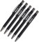 Westcott PRIMESOFT Kugelschreiber 5 Stück | 5er Set Schwarze Premium Kugelschreiber aus Aluminium | Dokumentenecht mit schwarzer Tinte | Strichstärke XB 1,4 mm | E-745006 00