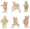 XineYuor Holzfigur,6PCS Holzfigur Beweglich,Holzpuppen Holzmännchen Holz Puppen DIY Malerei Flexible Holz Figur Bemalen Basteln Spielfiguren Handwerk Tischdeko Pädagogisches Spielzeug für Kinder