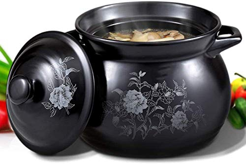 CVNIMV Cocotte Casserole en Céramique Domestique Faitout Résistant À La Chaleur, Diamètre, Convient À Toutes Les Cuisinières sauf Cuisinière À Induction Cocotte/4,5 L ()