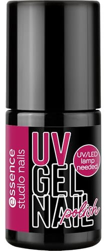 essence studio nails UV GEL NAIL polish, Nr. 05, Pink, langanhaltend, farbintensiv, vegan, ohne Mikroplastikpartikel, ohne Parfüm, ohne Parabene, 1er Pack (5ml)