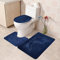 Badezimmerteppich Schwarz Blau Waschbare ToiletteTrendy Stoff Blau Rot (Multicolor, One Size)