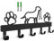 Porte-manteau mural pour chien avec 5 crochets, porte-laisse pour chien, porte-clé en métal, porte-manteau pour chien, porte-laisse pour chien, pour collier et accessoires pour chien