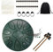 Rain Drum,11 Noten 6 Zoll,Chakra Regentrommel,Stahlzungentrommel Regen,Rain Music Drum,Rain Drum Outdoor,Rain Drum Garten,Handpan mit Schlägel,Percussion Instrumente (11-Ton 6-Zoll)