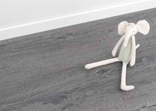 SPC Vinyl mit Trittschalldämmung Click Vinylboden in Holzoptik Eiche ideal für Wohnzimmer und Schlafzimmer