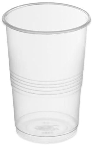 Acan Tradineur - Pack de 200 Vasos Reutilizables de plástico, Modelo Litrona, 100% reciclables, Extra Resistentes, higiénicos, apilables - 15 x 11,5 cm - 1000 ml