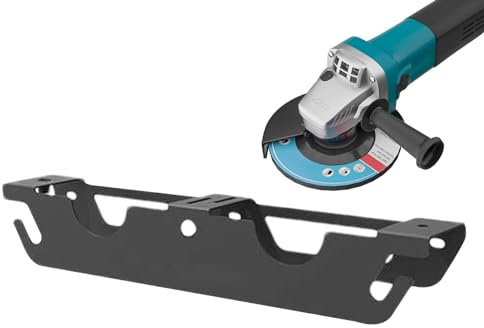 2 Bay Angle Grinder Rack, Angle Grinder Holder Wall Mount, Heavy Duty Angle Grinder Storage Bracket with Cord Organiser, Space-Saving Grinder Stand for Angle Grinders, Cutters, Polishers, Screwdriver