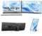 Domyfan15.6 Monitor Portatile,120% sRGB FHD 1080P IPS Monitor per Laptop Adatto a Tutte Dimensioni Laptops,Estensione a Doppio Schermo Amovibile venire con HDMI/USB-A/typeC Plug-Play per Windows,Mac